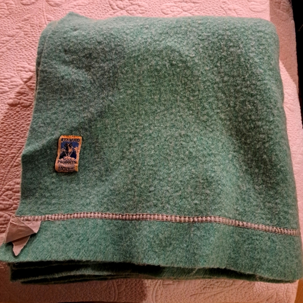 Kenwood Green Wool Blanket